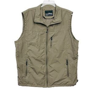 European And American Style Military Vest Outdoor Sport Tan Jacket 2XL